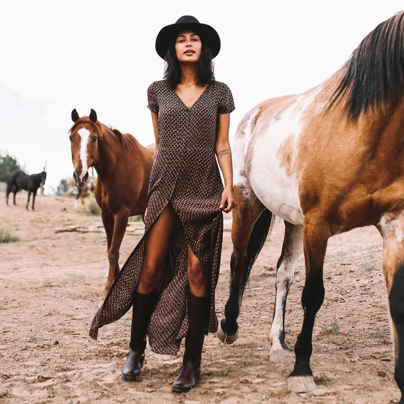 Frye Melissa Stud Brown Leather Back Zip Equestrian Riding Tall Knee High Boot - Picture 3 of 4